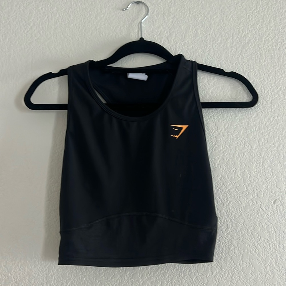 Black gymshark tank top